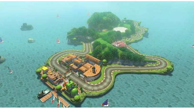 『マリオカート8』DLC第一弾にGC版「ヨッシーサーキット」収録決定！ ヨッシー型のコースを動画で確認