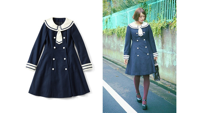 もしもアリスの通う学校があったら…「アリス×セーラー服」なツーフェイスコートが可愛い