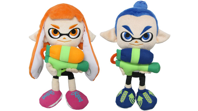 『スプラトゥーン』のガール・ボーイ・シオカラーズがぬいぐるみに！12月中旬発売予定