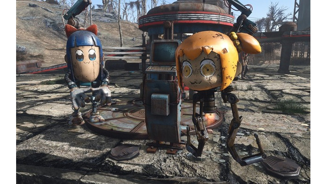 『Fallout 4』にも「ポプテピピック」Mod登場―あの二人がウェイストランドにもやってくる