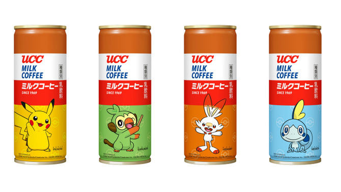 「ピカチュウ」「サルノリ」などをデザインした「ＵＣＣ ミルクコーヒー ポケモン缶」が数量限定で登場！