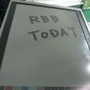 ユーザー体験コーナーに置かれていた新端末を拝借。RBB TODAYと書いてみた ユーザー体験コーナーに置かれていた新端末を拝借。RBB TODAYと書いてみた