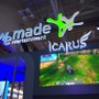 こちらは新作MMORPG『ICARUS』専用ブース