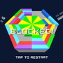 ブロックが中心まで詰み上がってしまうと、ゲームオーバー。