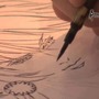 「ロマンシング 佐賀LOUNGE」で展示される小林智美氏直筆の有田焼、その制作風景を映像で公開