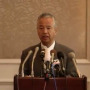 TPP閣僚会合 甘利経済再生担当大臣 記者会見の様子（YouTubeより）