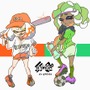 『スプラトゥーン2』北米フェス「野球VSサッカー」のイラストが公開―ユニフォーム姿のテンタクルズ可愛い！