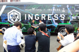 Ingressバス発表会場（Aegis Nova Tokyo）には、WILLERTRAVEL代表取締役・村瀬茂高氏とNianticアジア統括本部長・川島優志氏も登場。トークショーが行われた