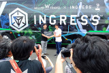 Ingressバス発表会場（Aegis Nova Tokyo）には、WILLERTRAVEL代表取締役・村瀬茂高氏とNianticアジア統括本部長・川島優志氏も登場。トークショーが行われた