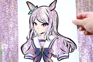 『ウマ娘』マックイーンの“あまりにも可憐な切り絵”が大注目！その発想は「素敵すぎる」―新作・テイオーも美しい… 画像