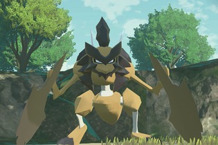 『ポケモン アルセウス』新ポケモン「バサギリ」は「ストライク」が進化した姿！「キング・クイーン」との戦闘システムも公開 画像