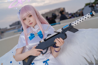 【コスプレ】夕空に翼を広げる『ブルアカ』聖園ミカが美しい！人気レイヤー・鯱津つる【写真8枚】 画像