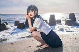 夏だ！海だ！セーラー服だ！現役女子高生コスプレイヤーと海辺デートしたら、フレッシュさが限界突破した件【写真18枚】 画像