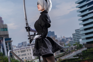 【コスプレ】圧倒的美脚の「2B」が、息を呑む美しさ！実在感が凄い人気レイヤー・寝る子 画像