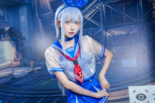 『NIKKE』アンカーの美女コスプレイヤー！大きなリボンにシースルーなセーラー服が似合いすぎ【写真9枚】 画像