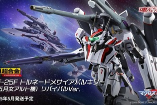 「劇場版マクロスF」よりDX超合金「VF-25F トルネードメサイアバルキリー」がリバイバル商品化！本体、トルネードパーツの艶消し処理により質感アップ 画像