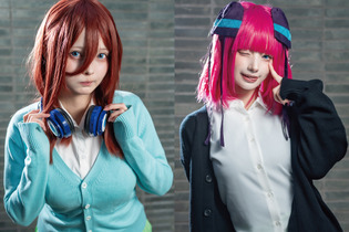 【コスプレ】「五等分の花嫁」三玖と二乃の共演が尊い！美しき人気レイヤーが魅せる一夜の奇跡【写真9枚】 画像