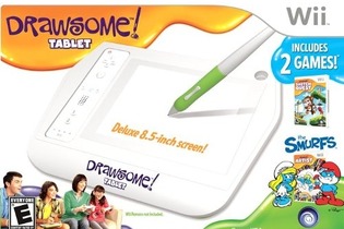 ユービーアイソフトがWii向けタブレット「Drawsome」を来月発売へ、専用タイトル2本を同梱 画像