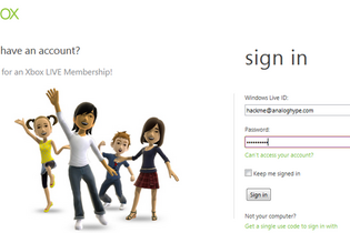 Xbox LIVEアカウントハック被害者が公式サイトの脆弱性を指摘 画像