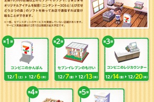 対象のセブンイレブンは全国1万店舗以上！『とびだせ どうぶつの森』限定アイテム配信情報が更新 画像