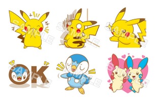 「LINE」スタンプショップにピカチュウやポッチャマが登場、待望のポケモンスタンプ第2弾リリース 画像