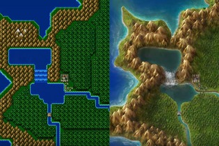 Photoshop職人の業が光る！『FFIV』世界地図を現代風に美麗ビフォーアフター 画像