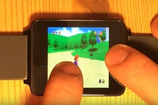 スマートウォッチで『マリオ64』『MHP2G』が動作！でも指でほぼ見えない… 画像