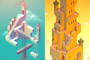 アップルデザイン2014受賞作品『Monument Valley』iOS版が無料配信 ― 錯視絵的パズルゲー 画像