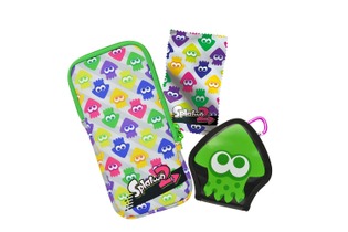 ホリから『スプラトゥーン2』デザインのスイッチ用アクセサリーが登場、ラインナップはアクセセット＆ハードポーチ 画像