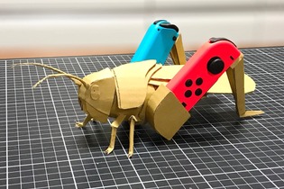 『Nintendo Labo』ダンボールコントローラーをファンが早速再現―トノサマバッタの脚にJoy-Conが！ 画像