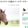 元競走馬「ナイスネイチャ」の誕生日記念支援に3500万円が集う！1万6000人の力で目標額を約12倍上回る