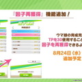 『ウマ娘』ウマ娘の「基礎能力値」が上限解放へ―1200超えも可能に！因子の「再獲得機能」など、アプデ情報まとめ