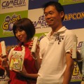 【CAPCOM Wii&DS新作タイトル発表会】井上和香さんと江連プロが『WE LOVE GOLF!』をプレイ!