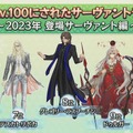 『FGO』2023年実装組で「最も多くLV100にされたサーヴァント」発表─トネリコ、ドラコー、水着アルキャスが三つ巴！