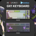 「ホロライブ」獅白ぼたん、ラプラス・ダークネスとコラボした「GX1 Keyboard」が登場！2人のカラーリングを意識したデザインが光る