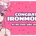 VTuber「Ironmouse（アイアンマウス）」Twitchサブスク世界一に―166時間ぶっ続けで『エルデンリング』をクリアしたKai Cenatを超える