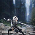 この太もも動かせるぞ！「NieR:Automata Ver1.1a」より「2B」がfigma化―ディスプレイを盛り上げる「ポッド０４２」「白の契約」なども付属