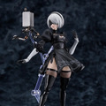 この太もも動かせるぞ！「NieR:Automata Ver1.1a」より「2B」がfigma化―ディスプレイを盛り上げる「ポッド０４２」「白の契約」なども付属