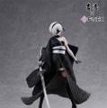 お値段約20万円の美しさ…！「ニーアオートマタ」より「2B」が“日本人形”でフィギュア化ー元衣装オマージュの着物を大胆に着崩す