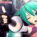 PS Vitaの美しい画面で描かれる初音ミク