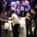 【TGS 2014】勇者リンクはやっぱり強かった！竹若元博さん、田村裕さんも駆けつけた『ゼルダ無双』ゲーム大会