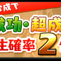 パワーアップ合成で大成功・超大聖の発生確率2倍！