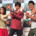 【レポート】『モンハン クロス』TVCM完成発表会にDAIGO、井上聡、松岡茉優、武井壮が集合