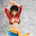 「ワンピース」より「ルフィ」の女体化フィギュアが登場、元気なイメージはそのままセクシーな姿に