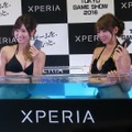 【TGS2016】お風呂じゃないです、プールです。Xperiaの美女が防水をアピール