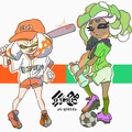 『スプラトゥーン2』北米フェス「野球VSサッカー」のイラストが公開―ユニフォーム姿のテンタクルズ可愛い！