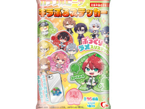 「カラフルピーチ」メンバーをデフォルメイラストで可愛くデザイン！“桃型”のぷっくりラメ入りステッカーがプレバンで予約開始 画像