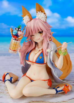 ウィンクする表情や佇まいが愛らしい！『FGO』より水着姿の「玉藻の前」がフィギュア化―最終再臨を常夏感たっぷりに再現