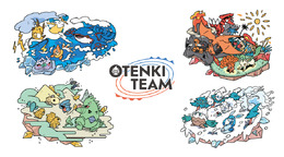 天気にまつわる『ポケモン』が勢揃い!日光で色がつくTシャツなど「OTENKI TEAM」グッズがユニーク