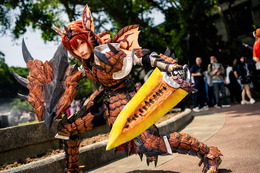 リオレウス装備『モンスターハンター』/七星めろん(X:@nanasemeron)